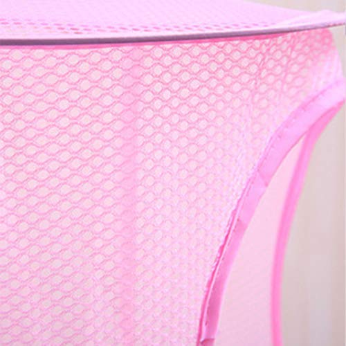 1 Piece Foldable Mesh Basket Hanging Storage 3 Compartments Sorter Laundry Toys Shoes