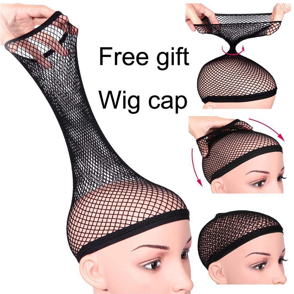 Wine Red Wigs for Women Part Wavy Synthetic Wig with Dark Roots Short BOB Wigs for Black Women(14&apos;&apos;)