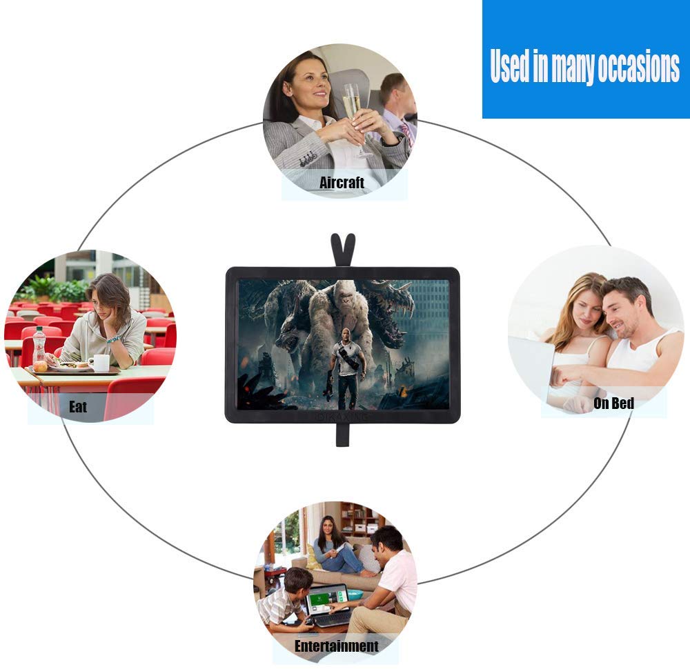 Phone Screen Magnifier Amplifier Enlarger 14" 3D Smartphone Screen amplifier Magnifying Screen Zooms