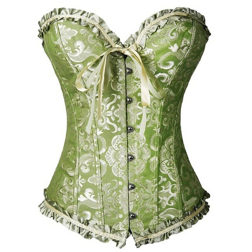 Body shaper Girdle Tights Women&apos;s Gothic Bustiers Corsets Satin Boned Lace Up Bridal Bodysuit