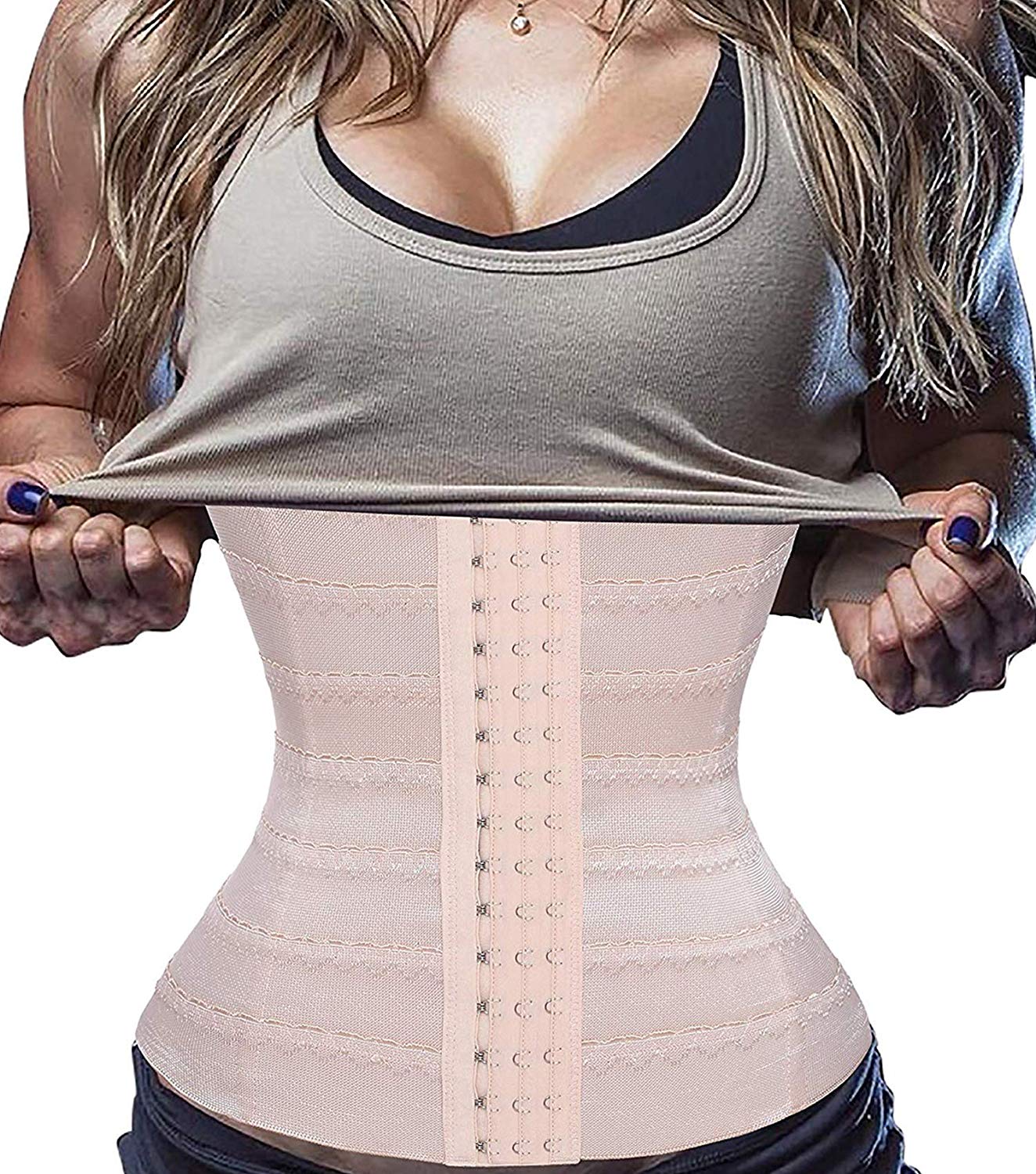 Waist Bafully Trainer Corset Slimming Body Shaper Tummy Control Girdle Band Steel Boned Underwear