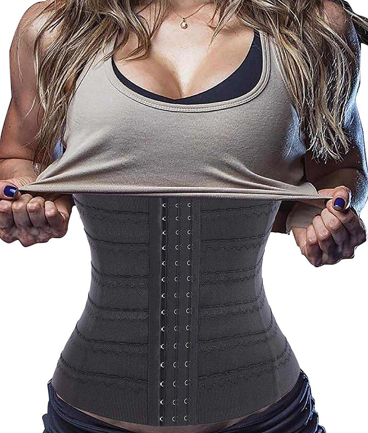 Waist Bafully Trainer Corset Slimming Body Shaper Tummy Control Girdle Band Steel Boned Underwear