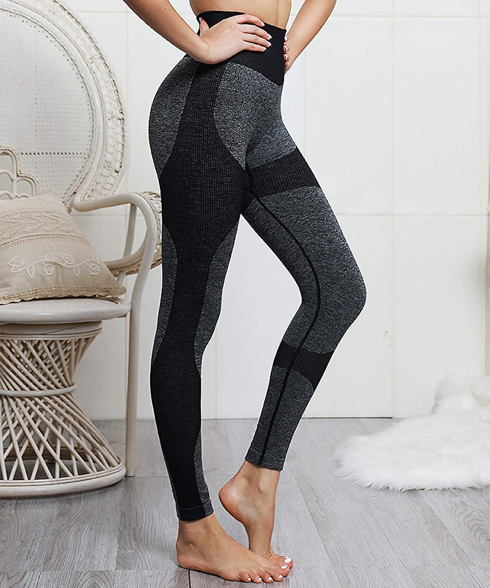 Women&apos;s Seamless High Waisted Yoga Leggings Stretch Gym Workout Running Leggings