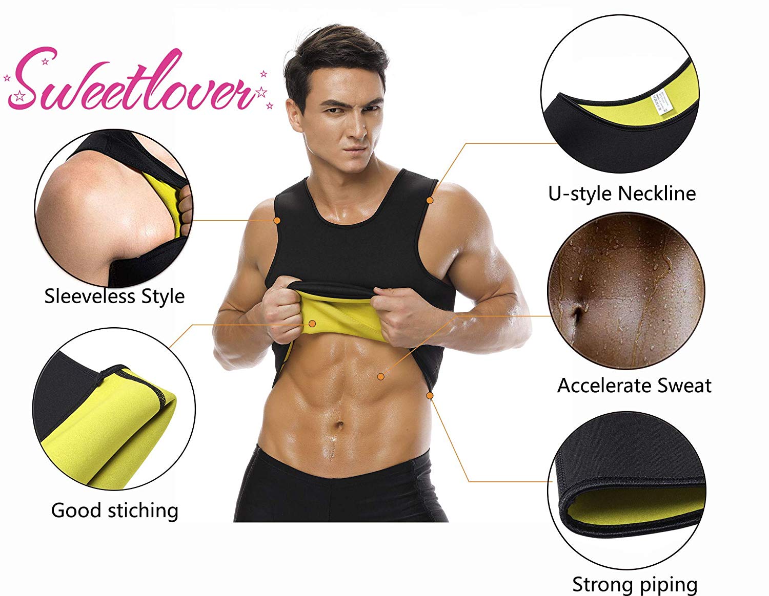 Suits man Slimming Body Shaper Sport Tummy Fat Burner Hot Weight Loss Sweat Sauna Vest Shapewear