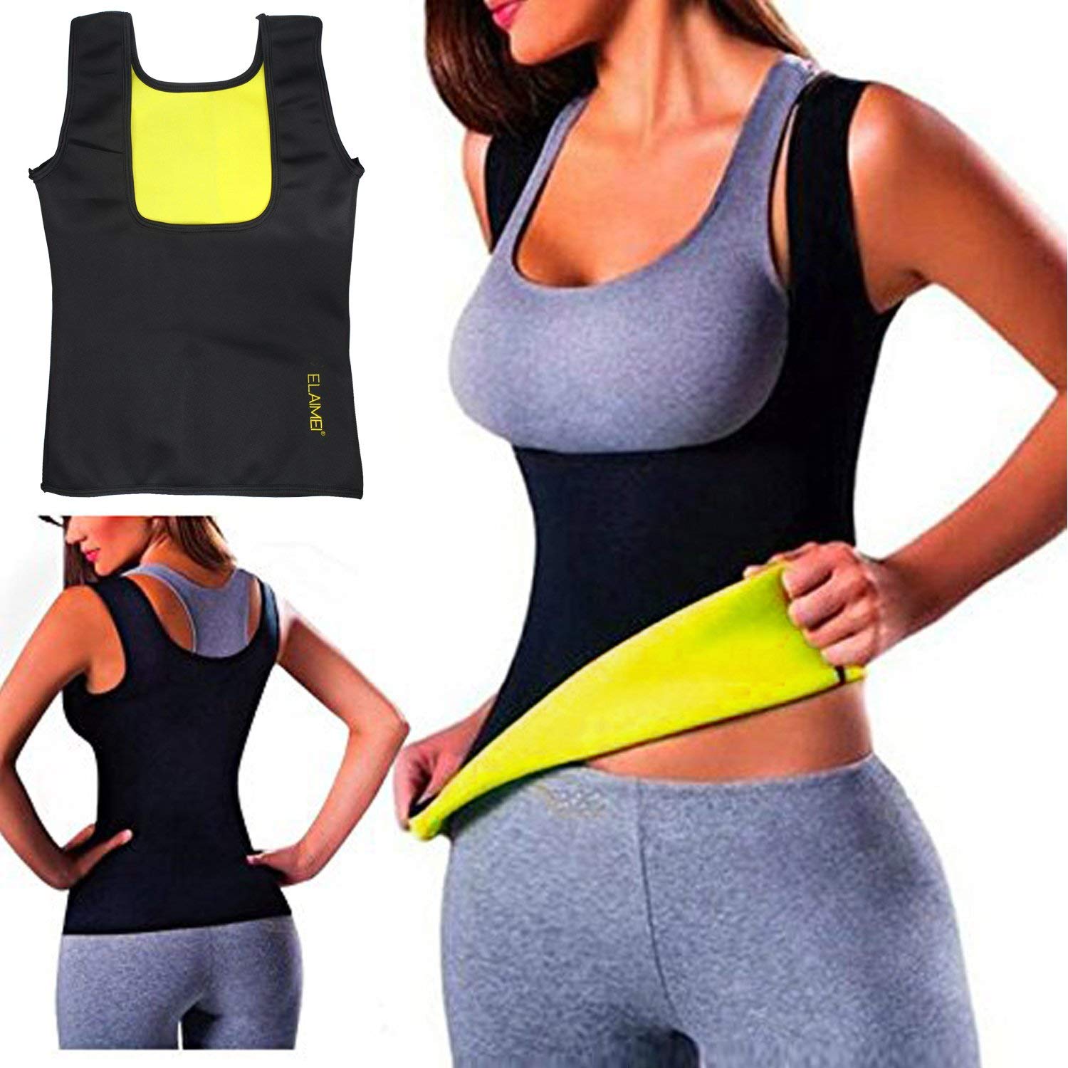 Women Hot Sweat Body Shaper Tank Thermo Yoga Sauna Neoprene Fat Burner Slimming Waist Shaper vest
