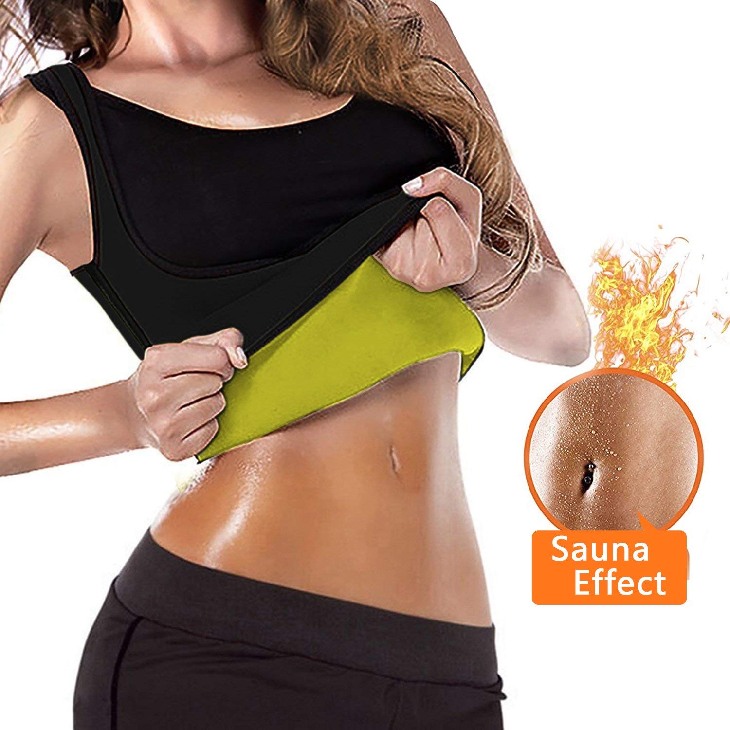 Women Hot Sweat Body Shaper Tank Thermo Yoga Sauna Neoprene Fat Burner Slimming Waist Shaper vest
