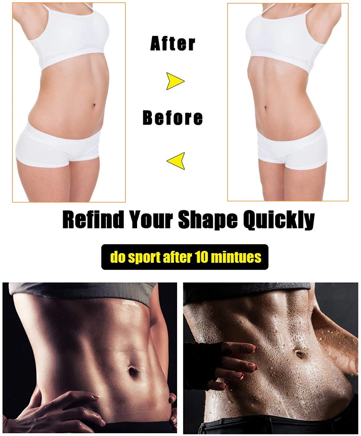 Women Hot Sweat Body Shaper Tank Thermo Yoga Sauna Neoprene Fat Burner Slimming Waist Shaper vest