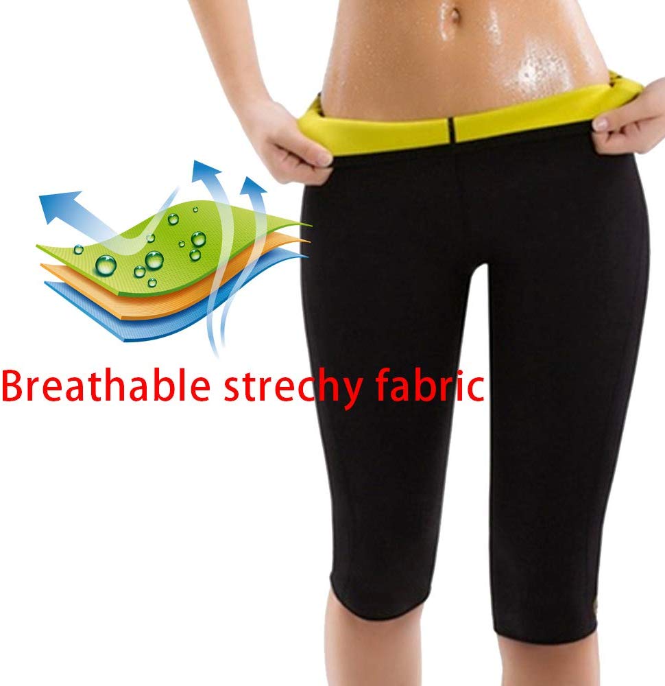 Women&apos;s Weight Loss Leggings Fits Swimming Sauna Yoga Gym for Slimming Promote Sweat Training Pants