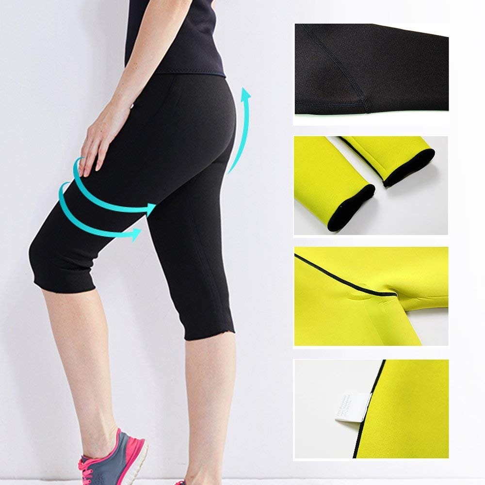 Women&apos;s Weight Loss Leggings Fits Swimming Sauna Yoga Gym for Slimming Promote Sweat Training Pants