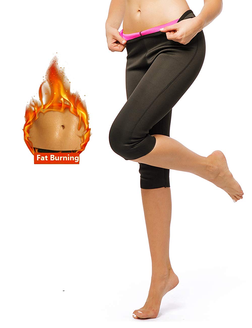 Women&apos;s Weight Loss Leggings Fits Swimming Sauna Yoga Gym for Slimming Promote Sweat Training Pants