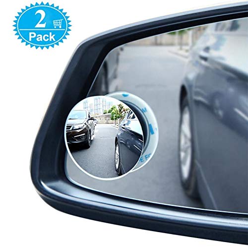 Blind Spot Mirrors For Cars- Waterproof 360°Rotatable Convex Rear View Mirror For Universal Cars