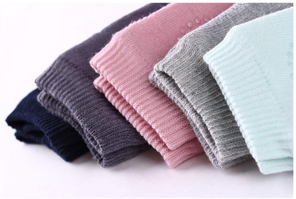 5 Pairs Baby Knee Pads, Infant Toddler Anti-Slip Knee, Adjustable Elastic Baby Crawling Leg Warmers