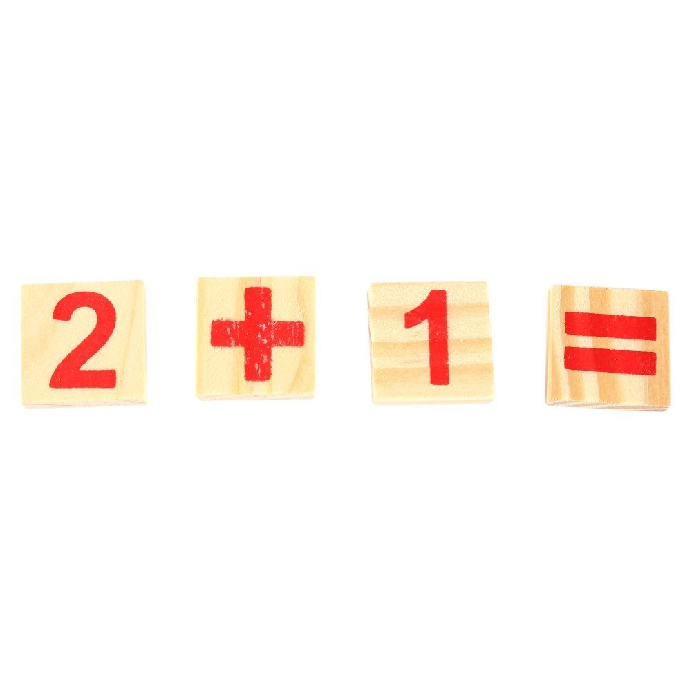 Manipulatives Wooden Counting Rods Sticks Number Cards Building Blocks Preschool Educational Toys