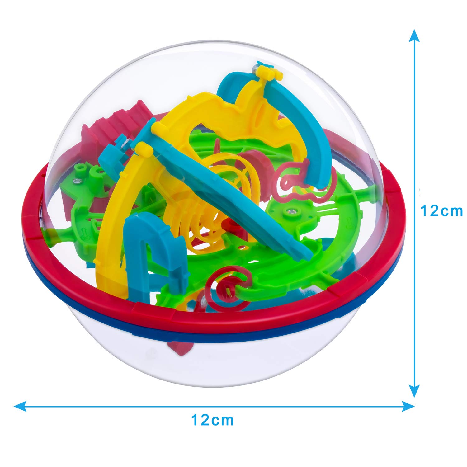 Magical Maze Ball Game 3D Intellect Ball with 100 Challenging Barriers 3D Labyrinth Ball Puzzle Toy
