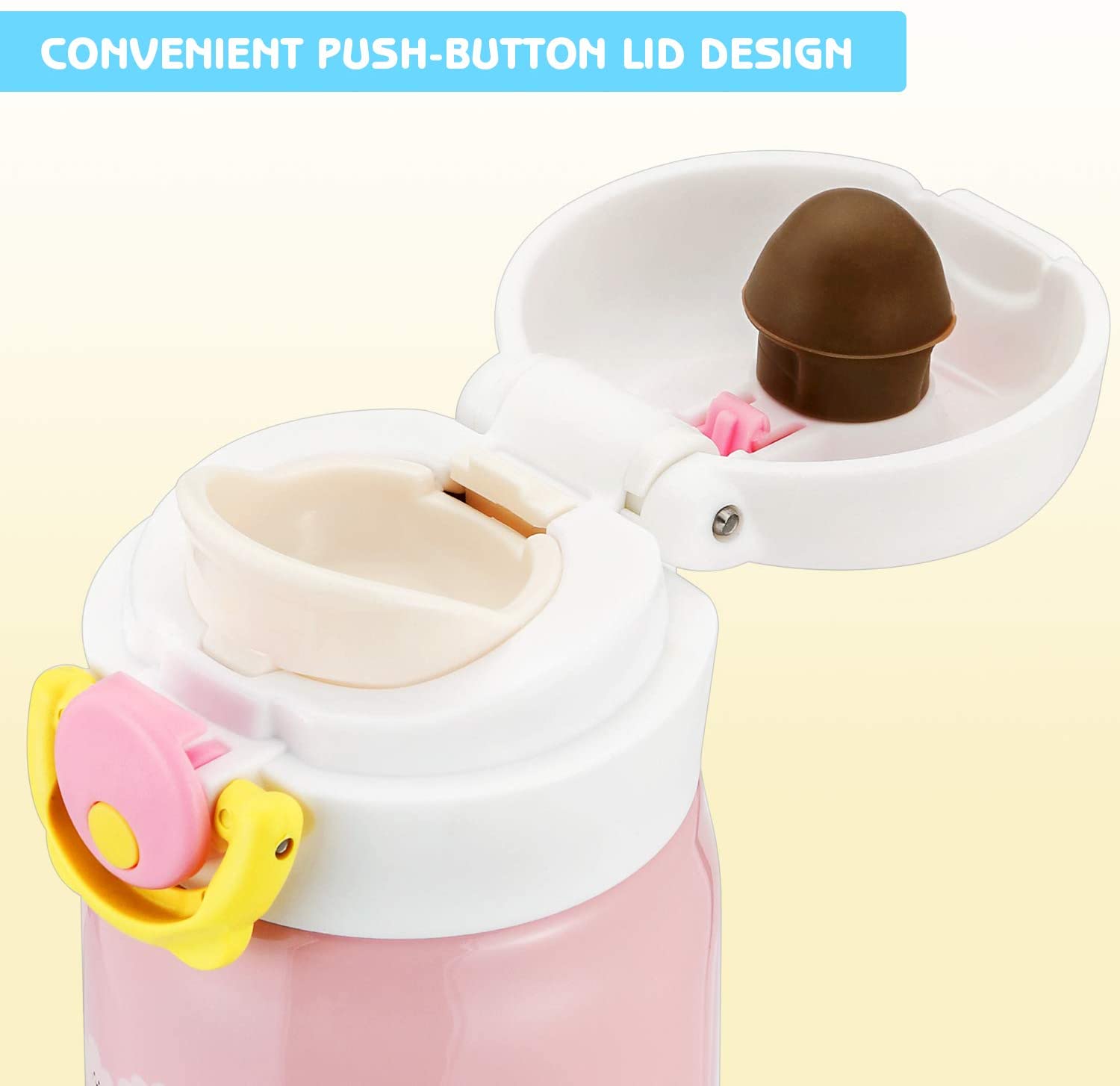 Unicorn children water bottle, stainless steel thermos, vacuum thermos kitchen water bottle