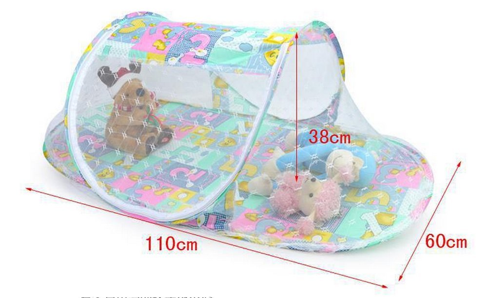Baby Mosquito Net, Portable Infant Ttravel Crib Cot Foldable Cradle Bed Outdoor Home Use for Baby