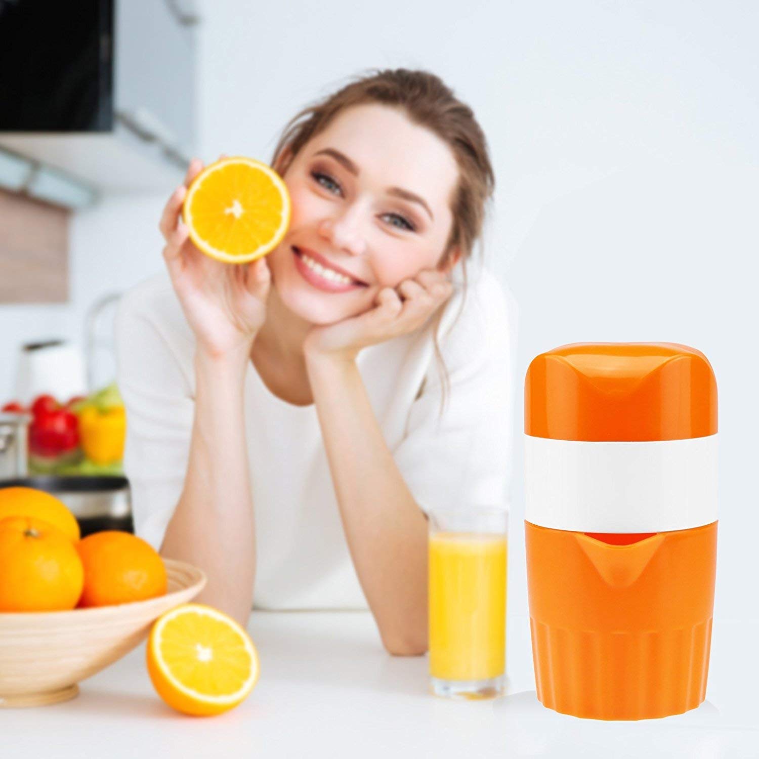 Citrus Orange Juicer Lemon Squeezer, Manual Hand Juicer with Strainer and Container,for Lemon,Orange
