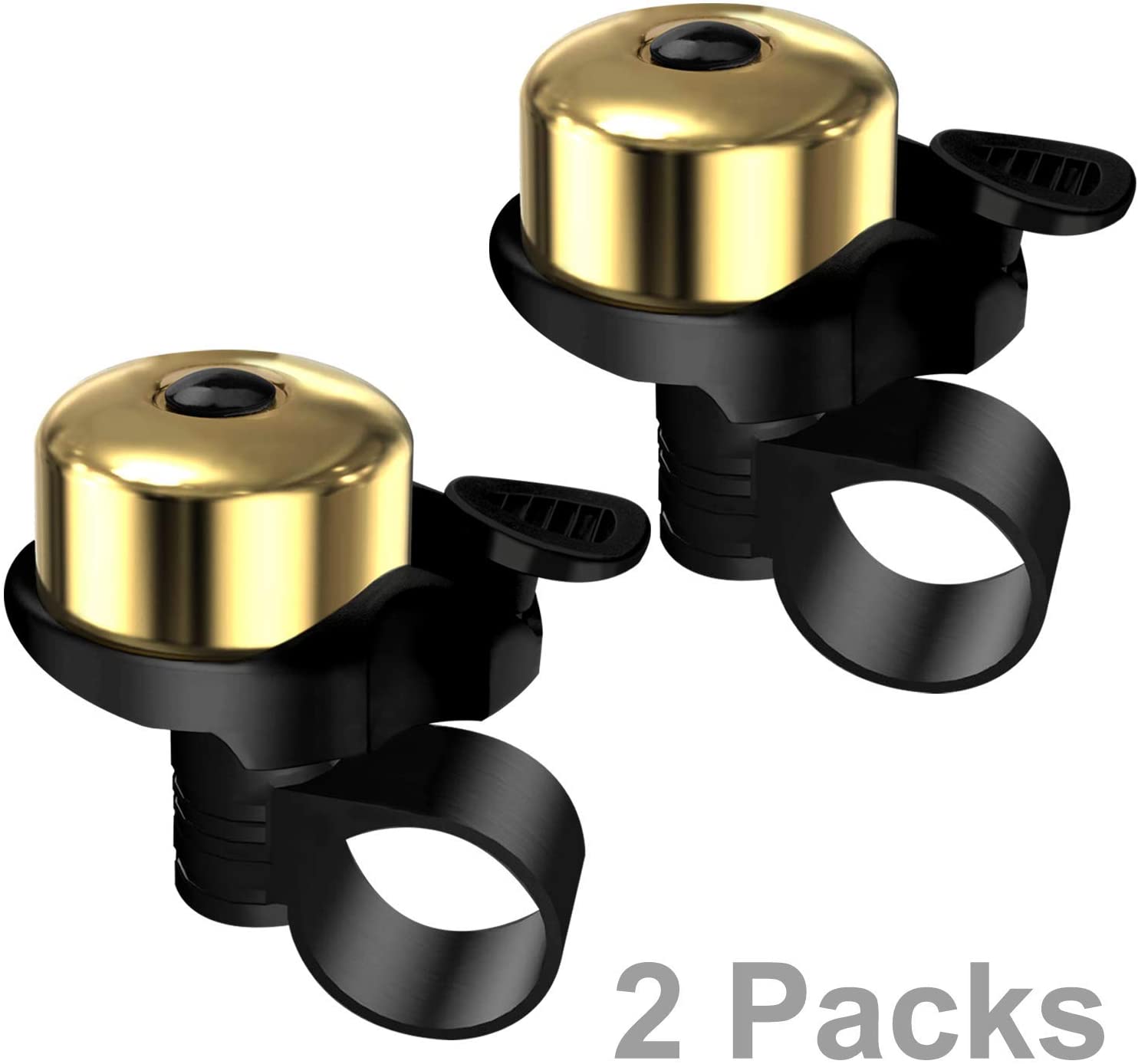 2 Pcs Copper Bike Bell, Classic Bicycle Bell Loud Sound Bike Ring for Road Bike,Accessories for Bike