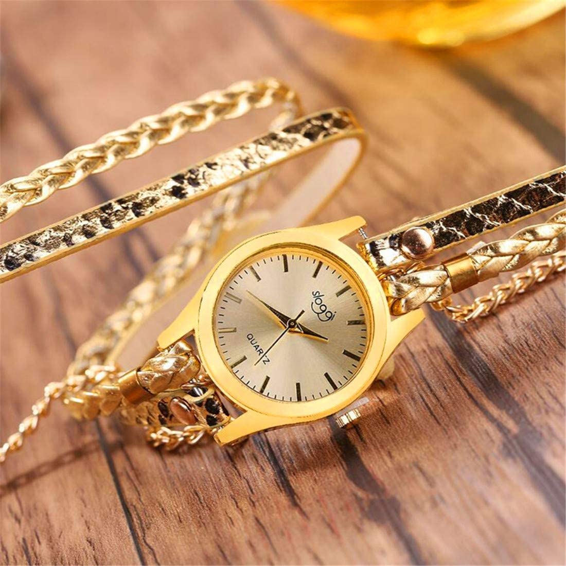 1pcs Wrist Watch Quartz Diamond Bracelet Ladies Women's Charm Leather Strap Jewelry Fashion Bangle
