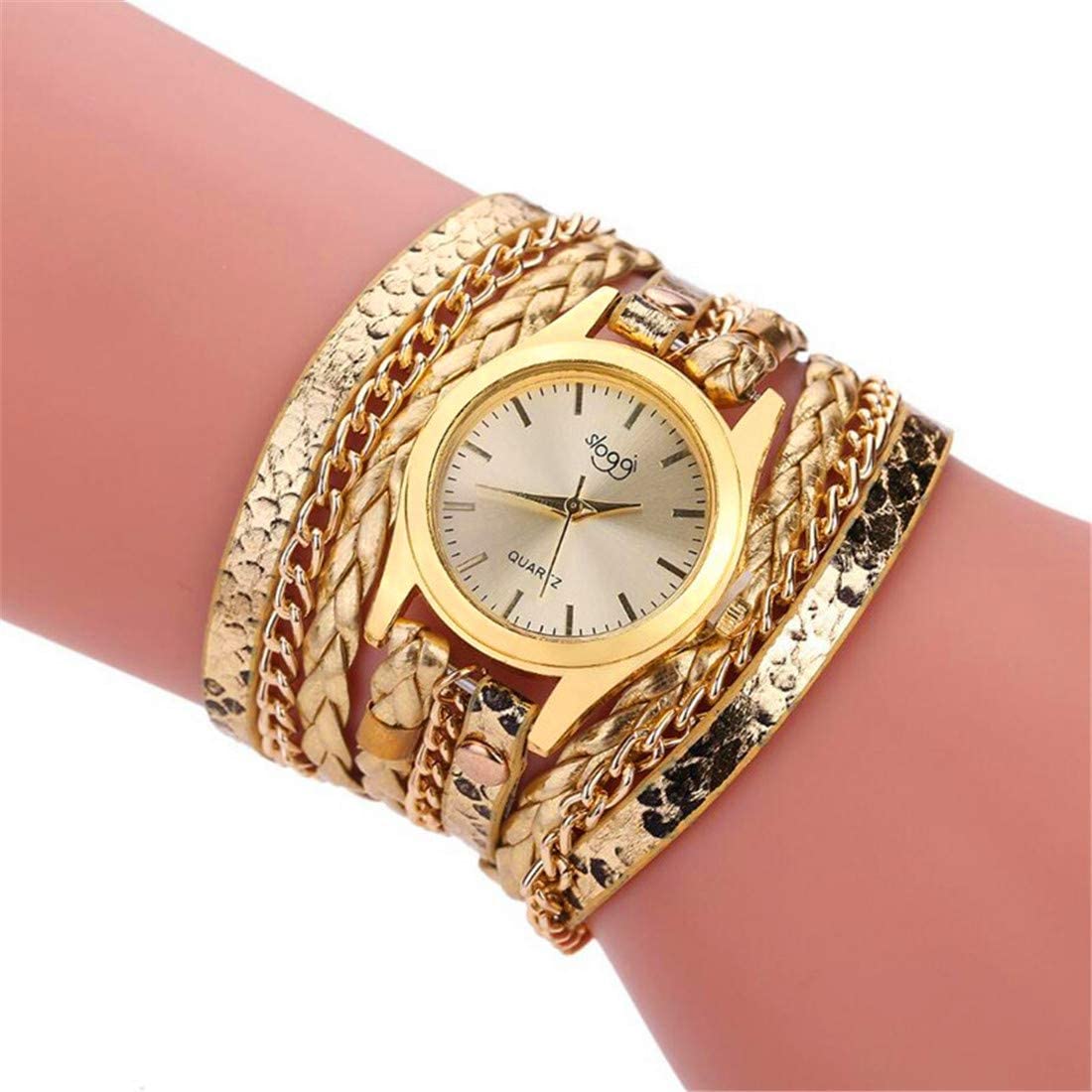 1pcs Wrist Watch Quartz Diamond Bracelet Ladies Women's Charm Leather Strap Jewelry Fashion Bangle