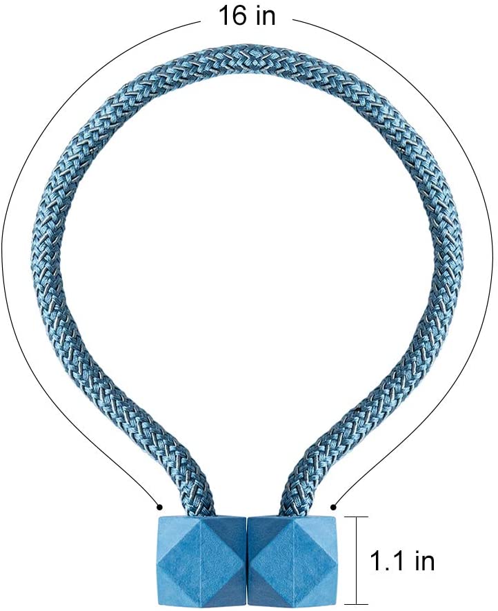 2 Pcs Magnetic Curtain Tie Backs Curtain Holder for Home Bedroom Office Decorative