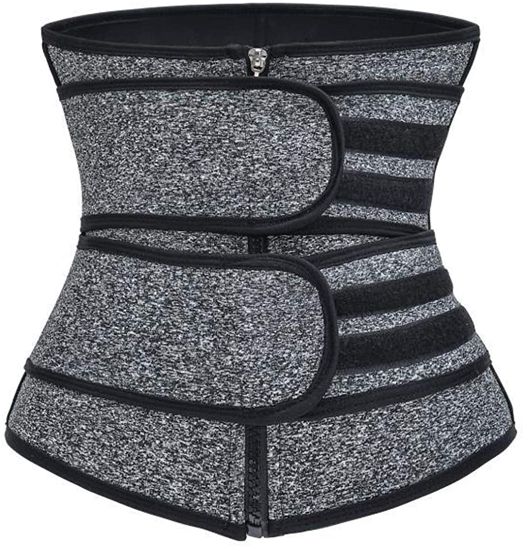 1pcs Women&apos;s Steel Boned Waist Trainer Sauna Belt Hot Sweat Corset for Weight Loss Body Shaper Tummy