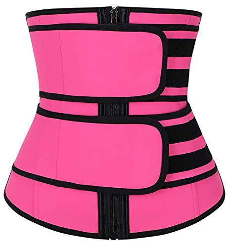 1pcs Women&apos;s Steel Boned Waist Trainer Sauna Belt Hot Sweat Corset for Weight Loss Body Shaper Tummy