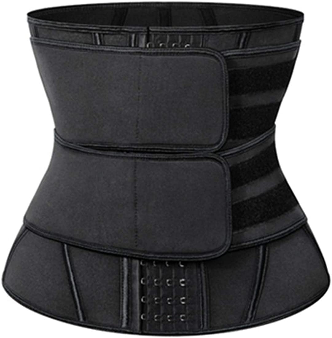 1pcs Women&apos;s Steel Boned Waist Trainer Sauna Belt Hot Sweat Corset for Weight Loss Body Shaper Tummy