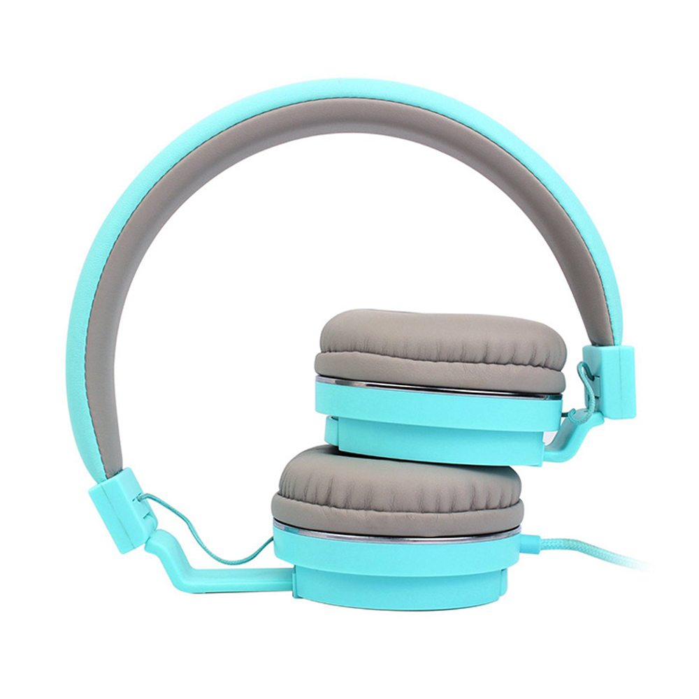 779 Bass Lightweight Stereo Foldable Wired Headphones for Kids Adjustable Headband Headset with Mic