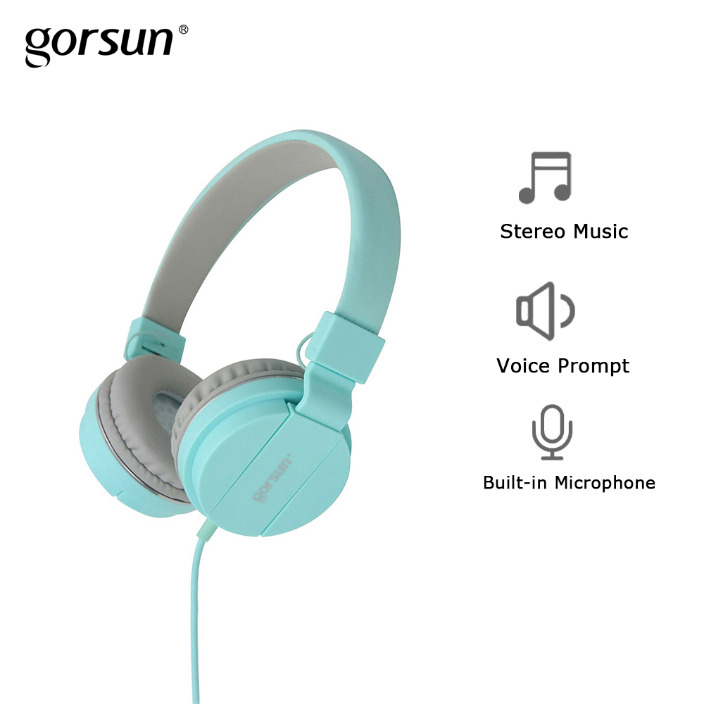 779 Bass Lightweight Stereo Foldable Wired Headphones for Kids Adjustable Headband Headset with Mic