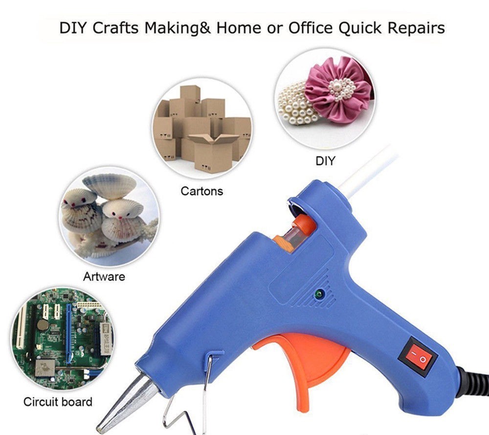 Electric Handheld DIY Hot Melting Glue Gun + FREE 5 Glue Sticks