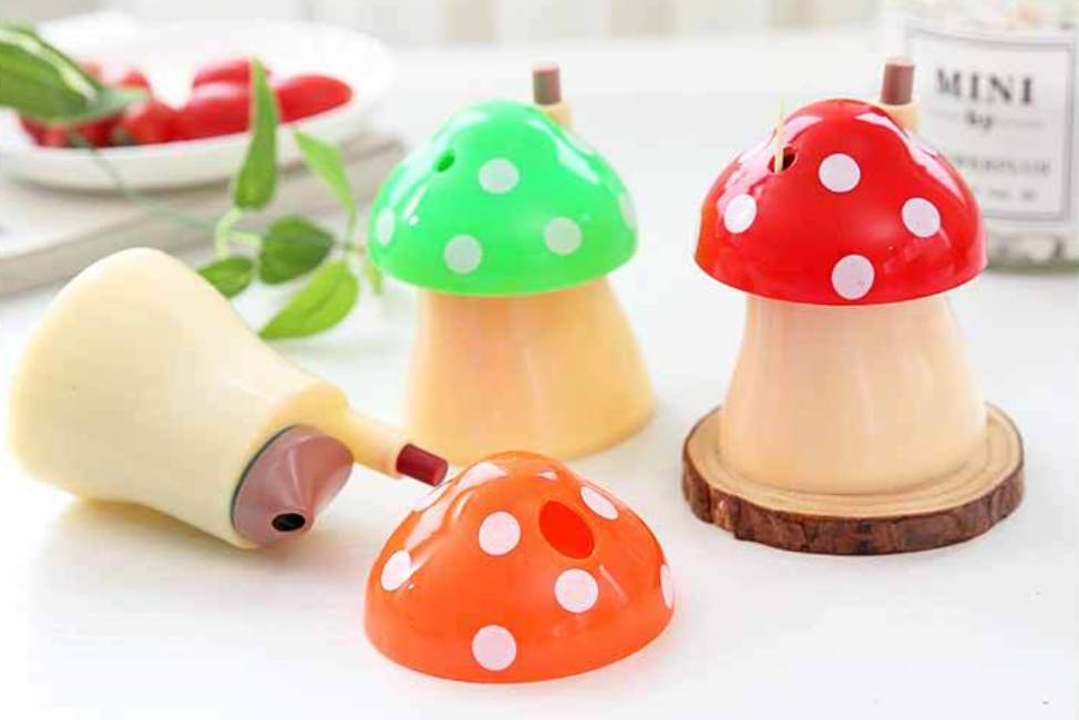 Automatic Mushroom Pop-up Toothpick Dispenser