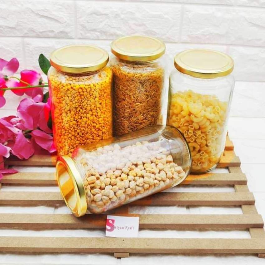Food Glass Storage Container Jars - 1000g/ml