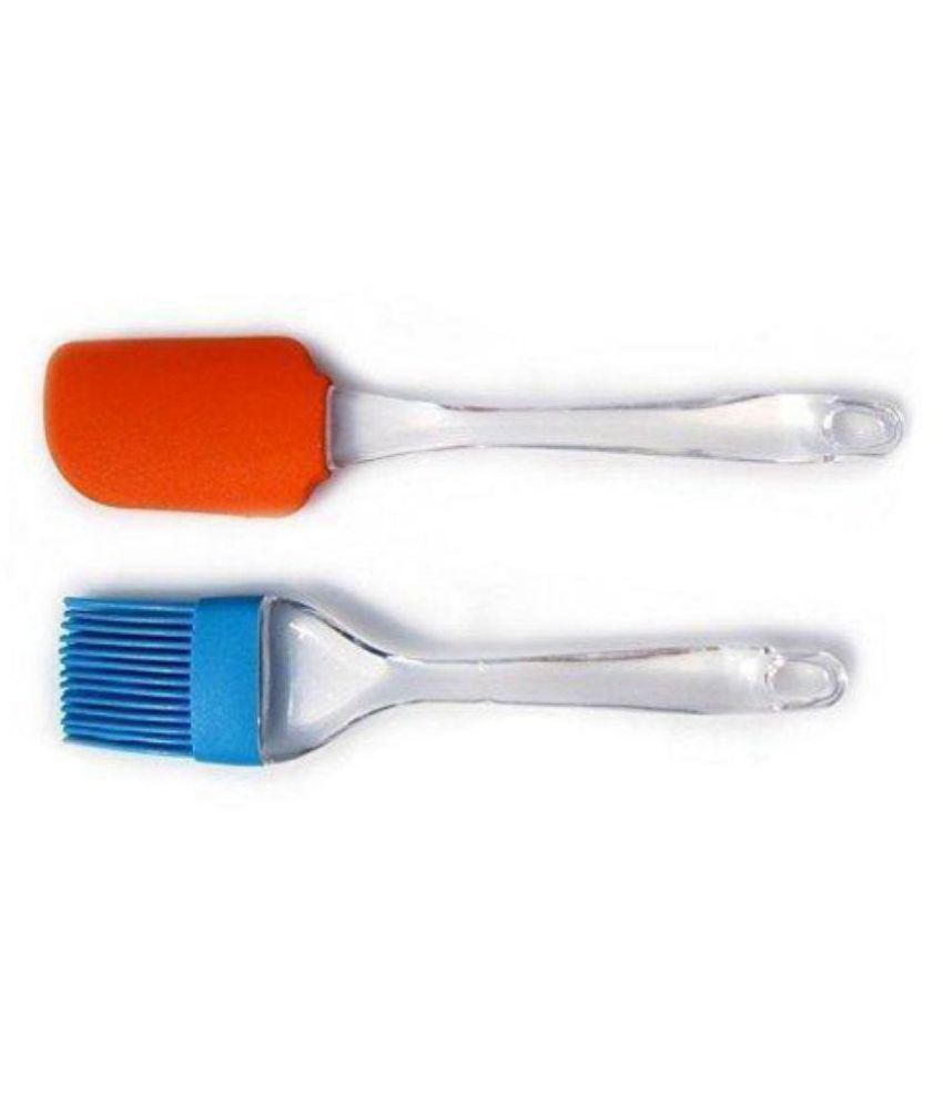 Silicone Spatula and Pastry Brush Set - Cake Mixer, Decorating,Cooking, Baking, Glazing, Barbecue