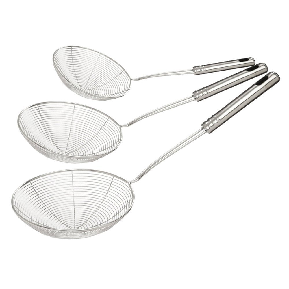 Stainless Steel Deep Fryer Mesh Skimmer Strainers