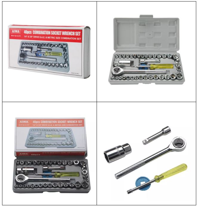 Combination Socket Wrench MINI Tool Kit with FREE Electron Screwdriver Set