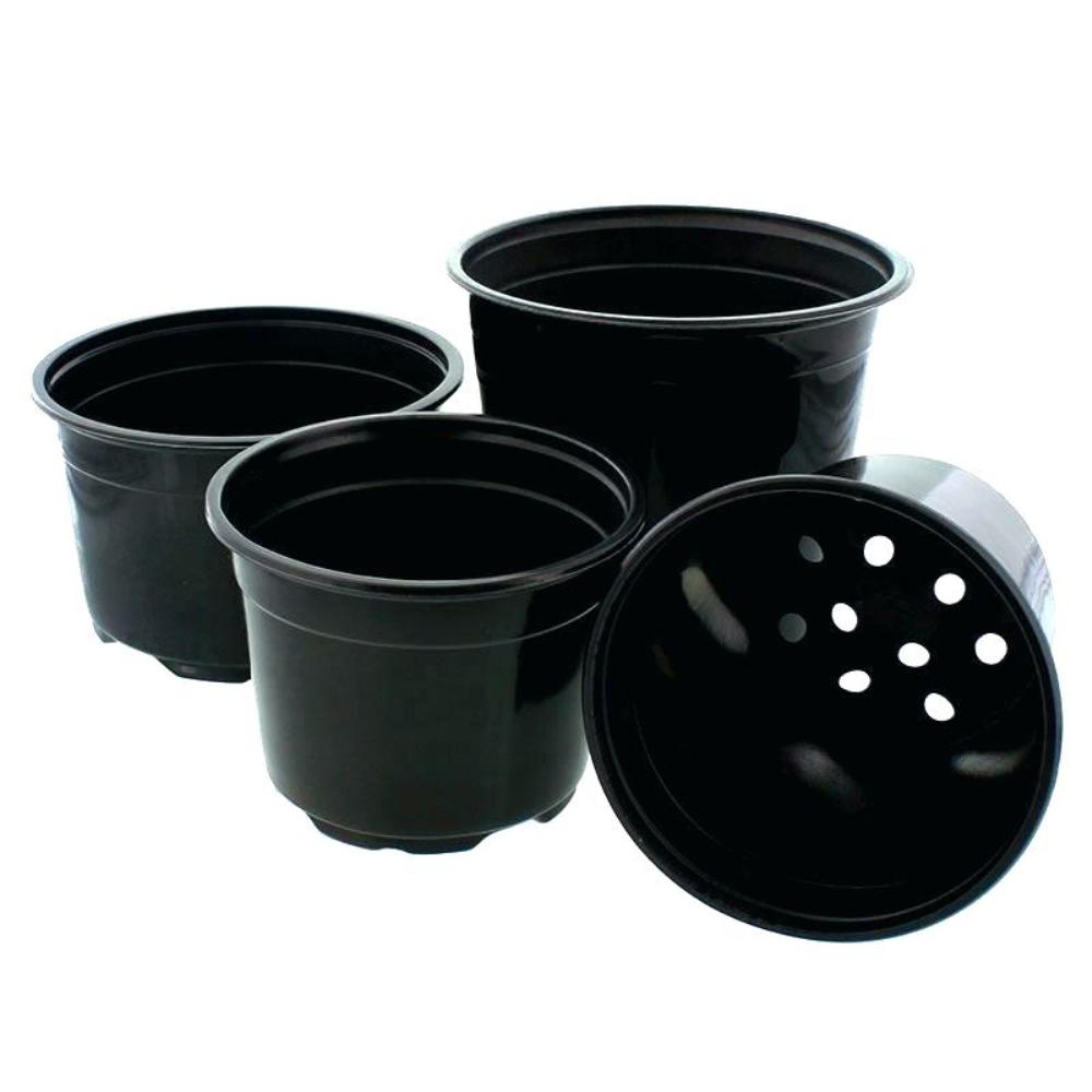 Reusable/Recyclable  Plastic Plant Seedling Flower Pots - 10 Pcs