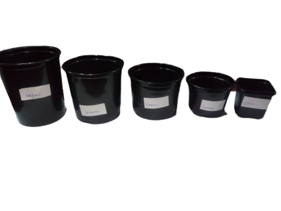 Reusable/Recyclable  Plastic Plant Seedling Flower Pots - 10 Pcs