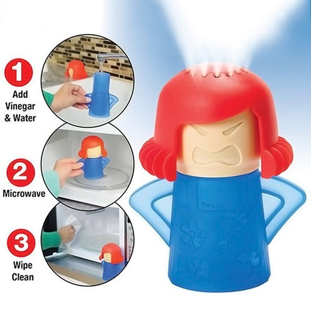 Angry Mama Kitchen Microwave Steam Cleaner Gadget