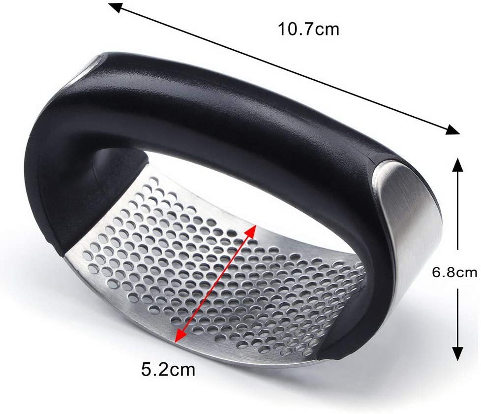 Multi-function 2in1 Manual Ring Garlic Presser Crusher Grinder Mincer