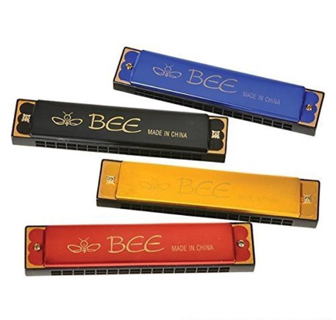 Mouth Organ Harmonica with 16 Holes, Kids Children Adult Musical Instrument