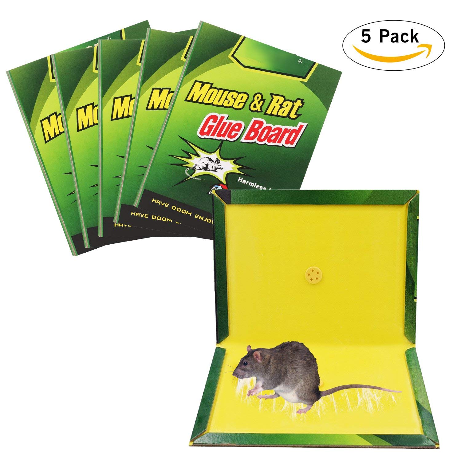 Multipurpose Glue Sticky Board Mouse Traps - 5 Pack