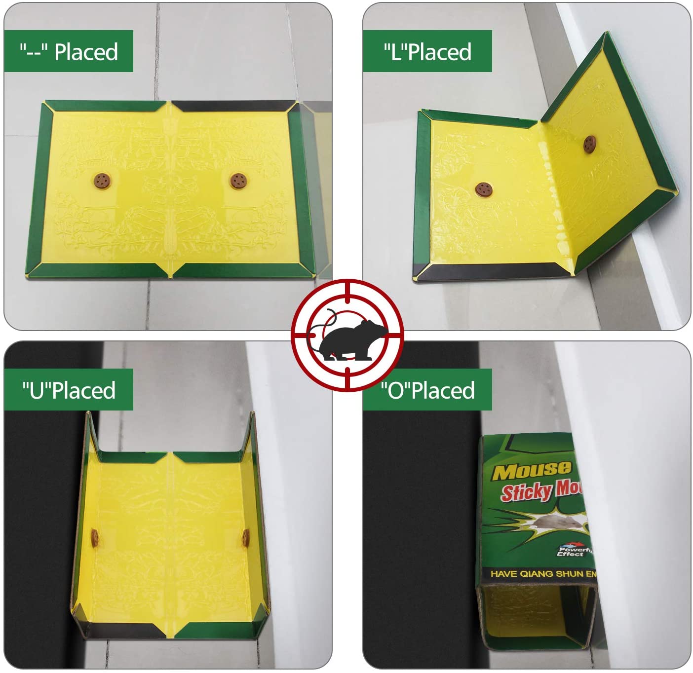 Multipurpose Glue Sticky Board Mouse Traps - 5 Pack