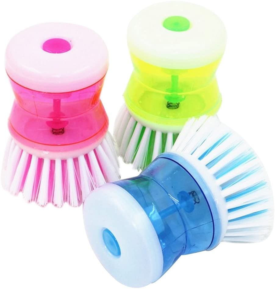 Kitchen Washing Dish Soap Dispenser Brush