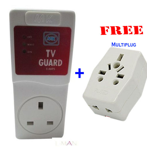 TV Guard, Surge Protector + FREE Multiplug