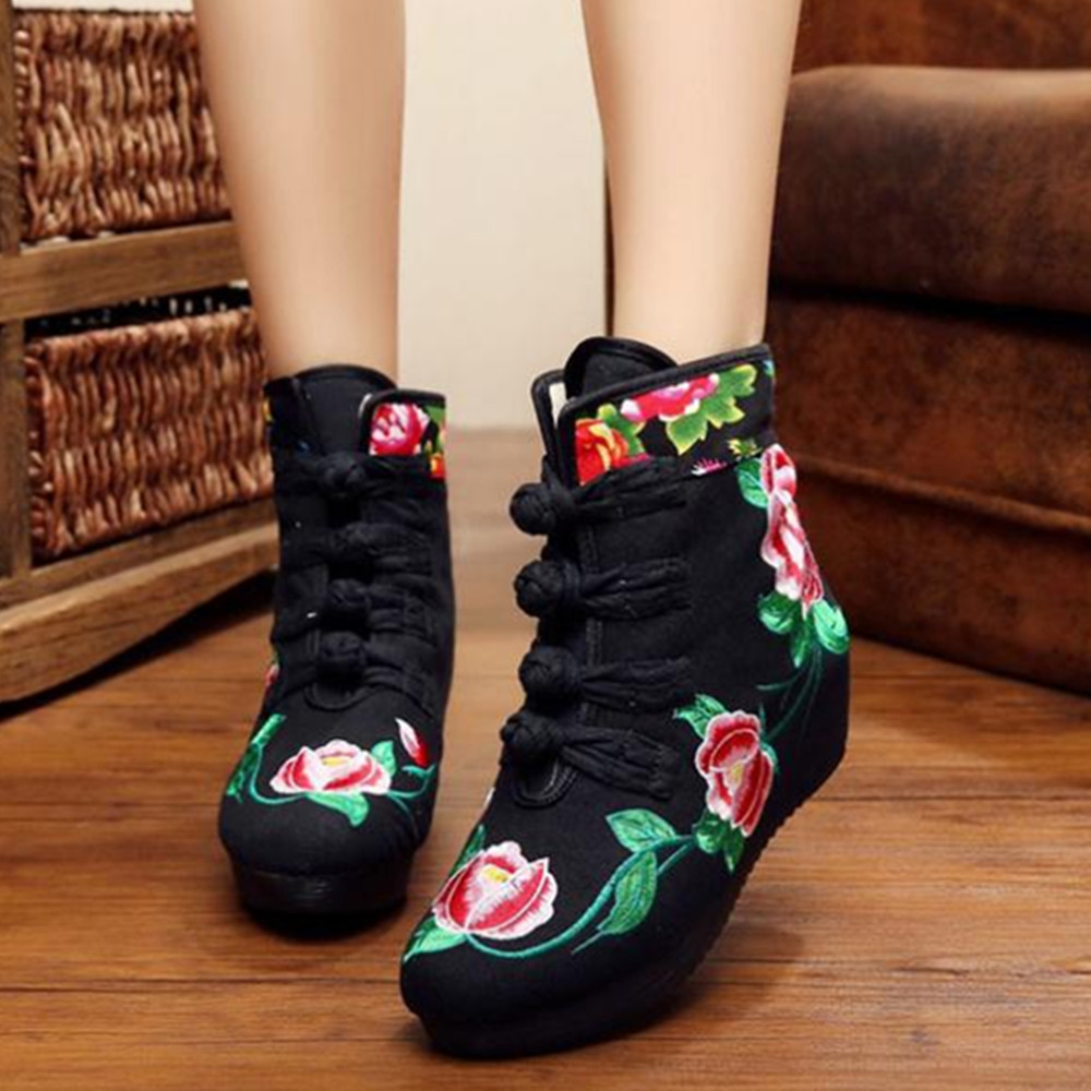 Women Boots Ladies Boots Women's Chinese Style Boots Shoes Women Rubber Shoes For Women Shoes