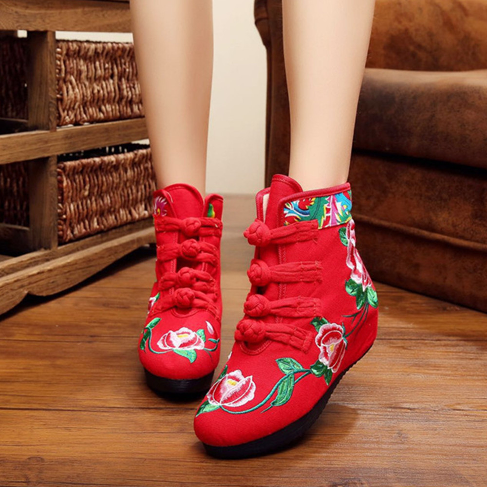 Women Boots Ladies Boots Women's Chinese Style Boots Shoes Women Rubber Shoes For Women Shoes