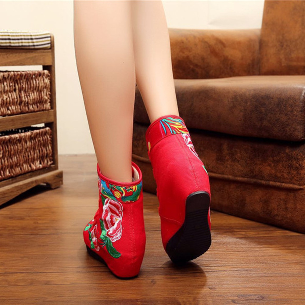 Women Boots Ladies Boots Women's Chinese Style Boots Shoes Women Rubber Shoes For Women Shoes