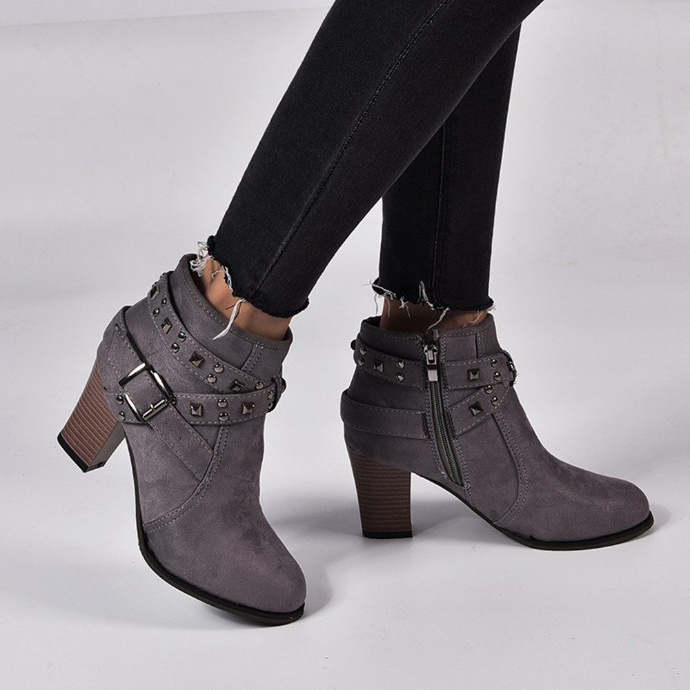 Women Boots Women&apos;s Diamond Studded Buckle Boots Ladies Rubber Shoes Boots Shoes For Women Shoes