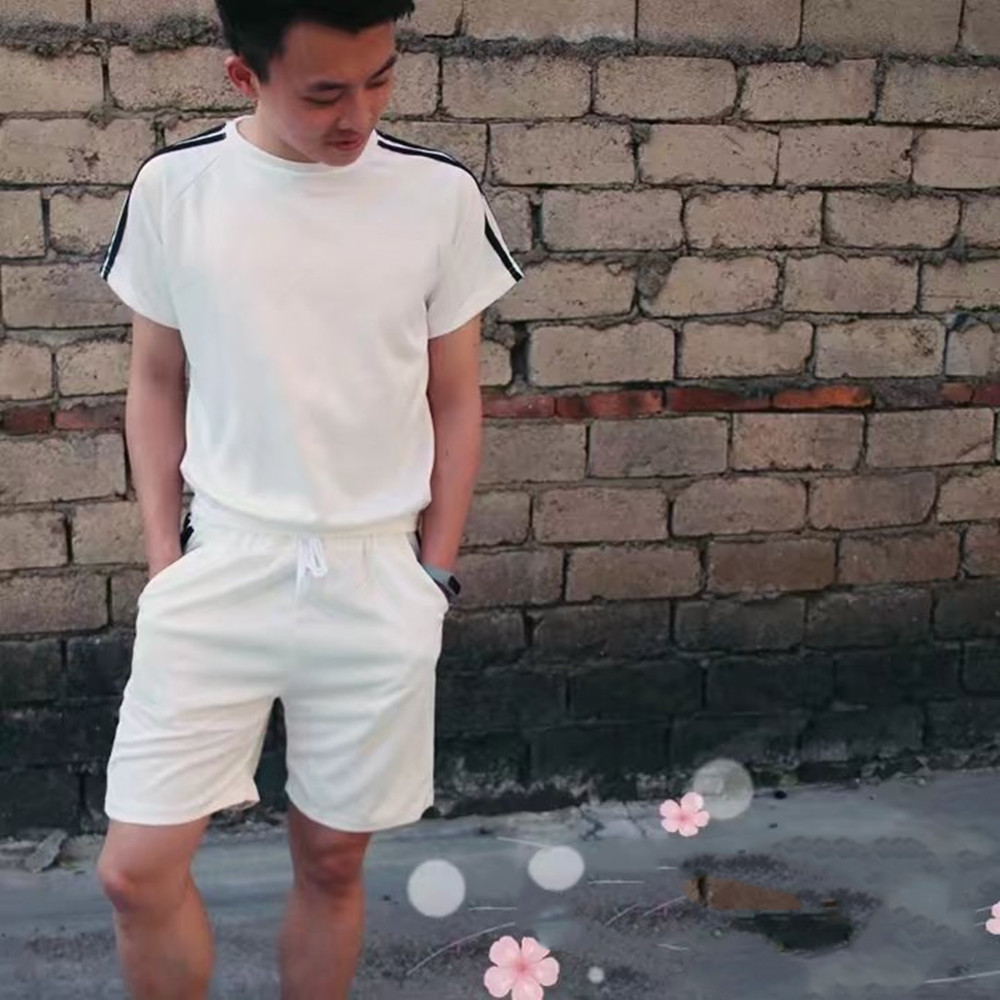 Men's Clothes Men T-shirts Men Suits Men's Sportswear Two Piece Set (Clothes + Pants) Clothing